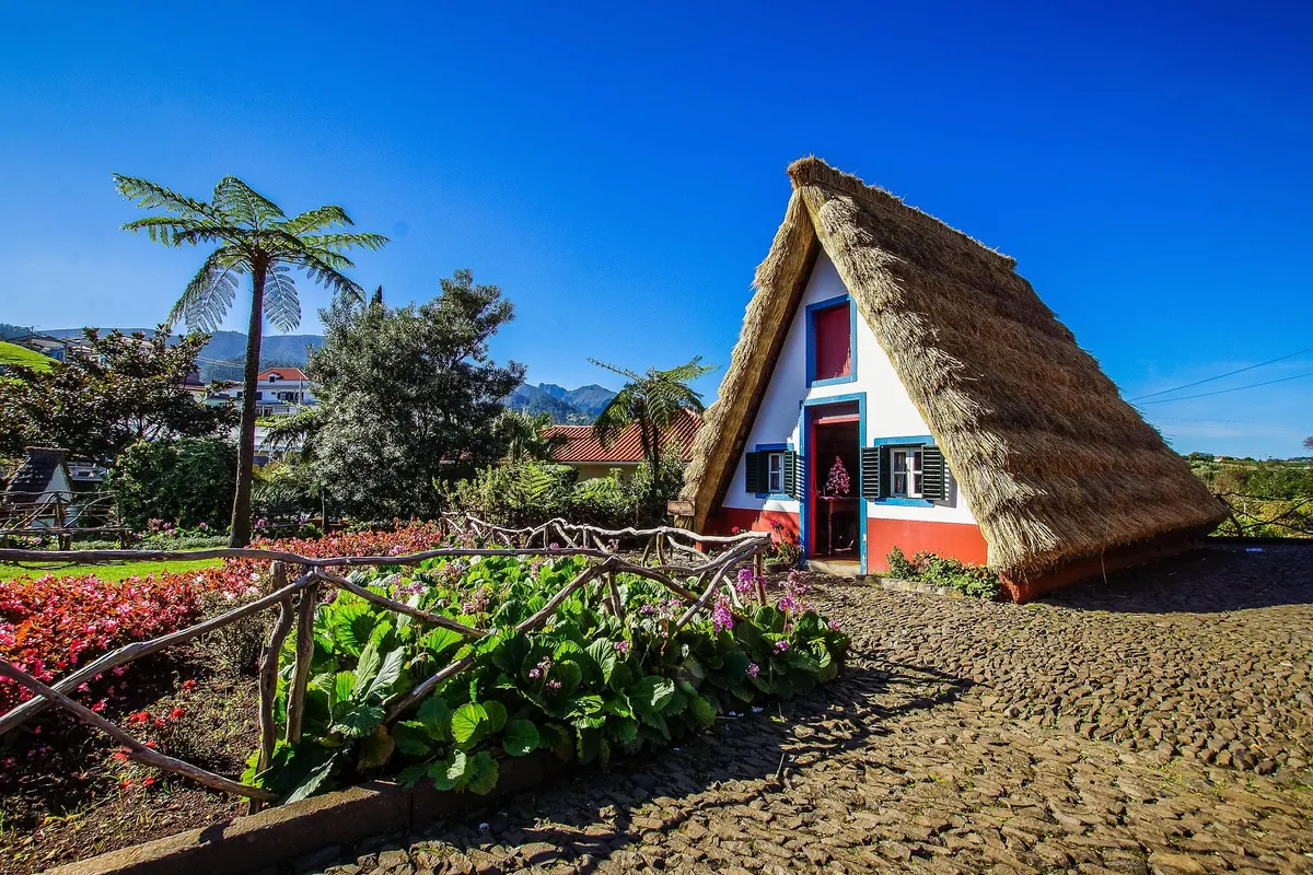 Traditional Santana A-frame house in Madeira